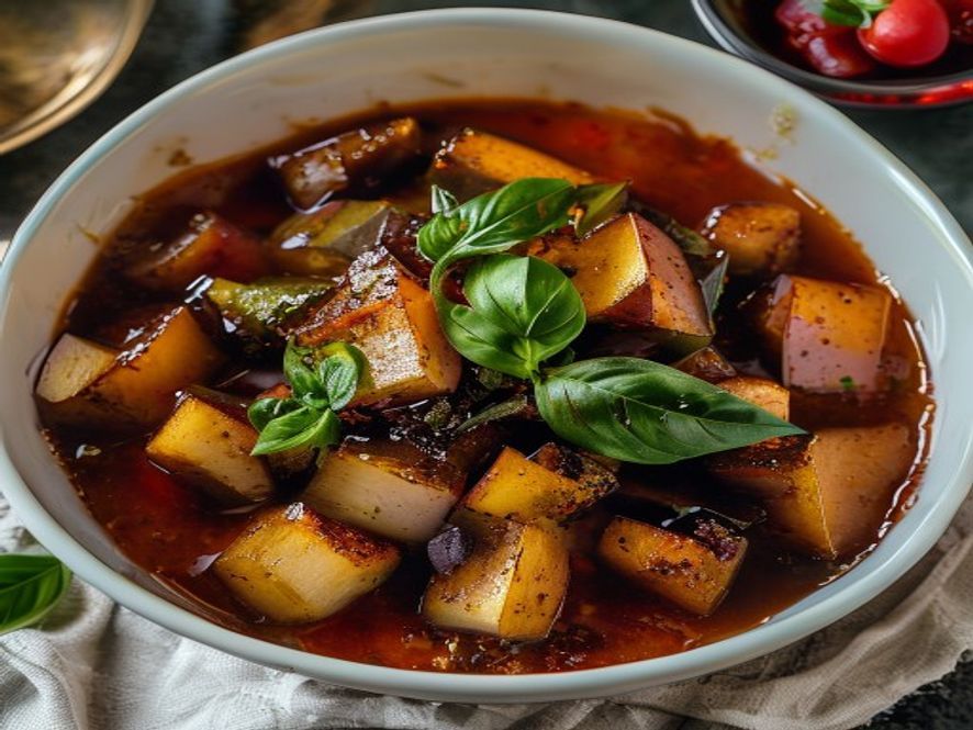 Siciliaanse caponata met aubergine