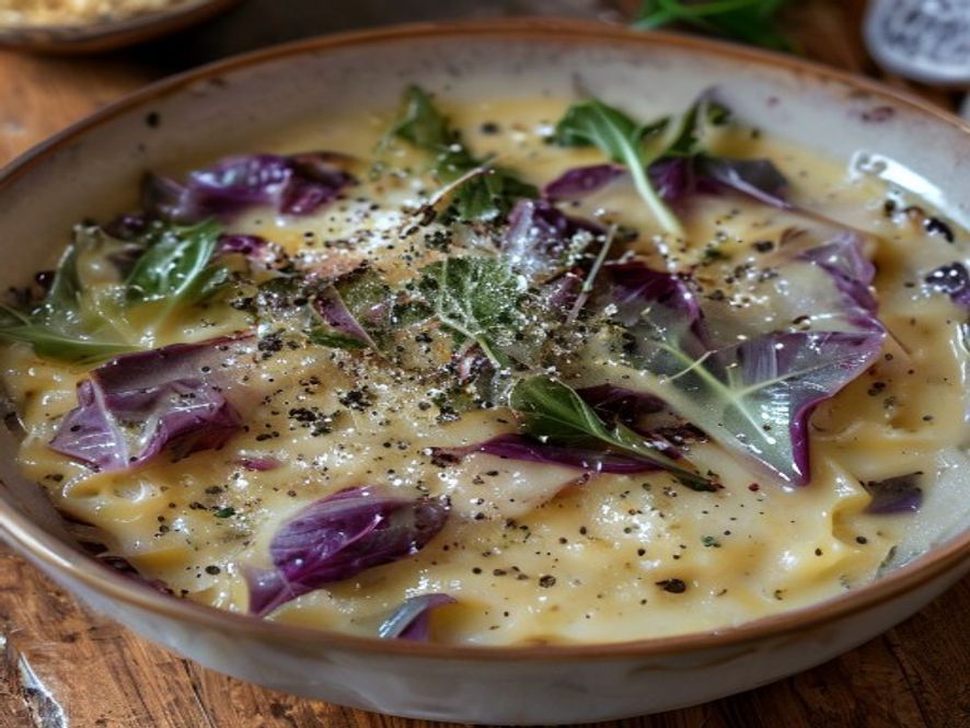 Risotto al radicchio e taleggio
