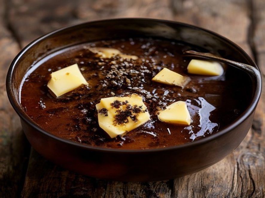 Périgordsaus met truffel en madeira