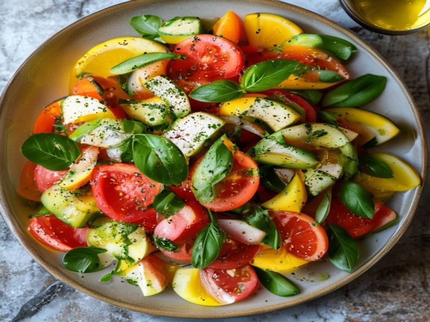 Tomaat-avocado-citrussalade
