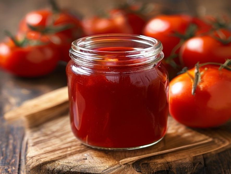 Zelfgemaakte tomatenketchup