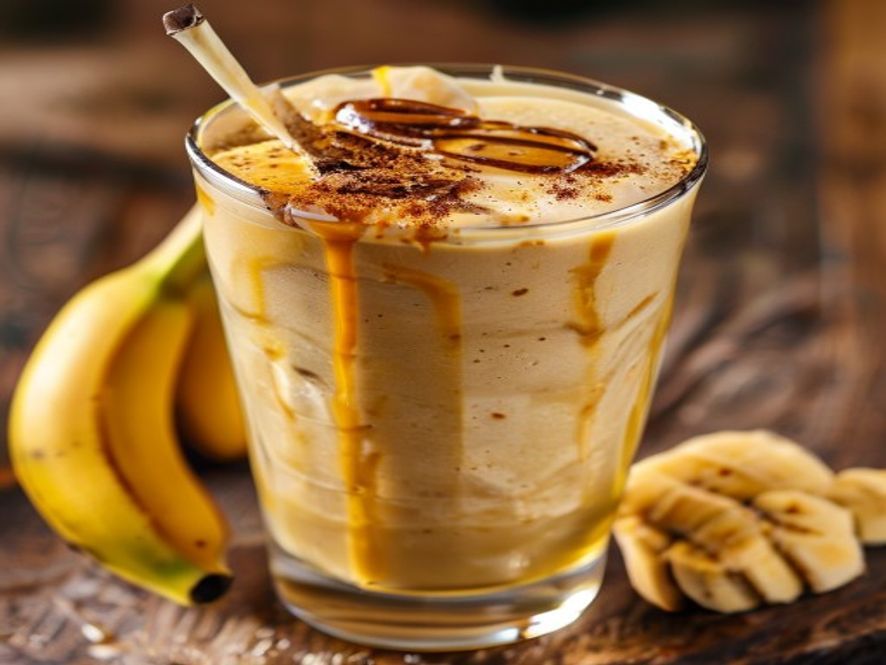 Bananensmoothie met honing