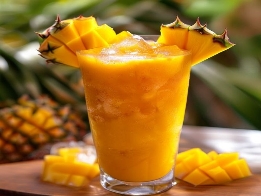 Tropische mangosmoothie