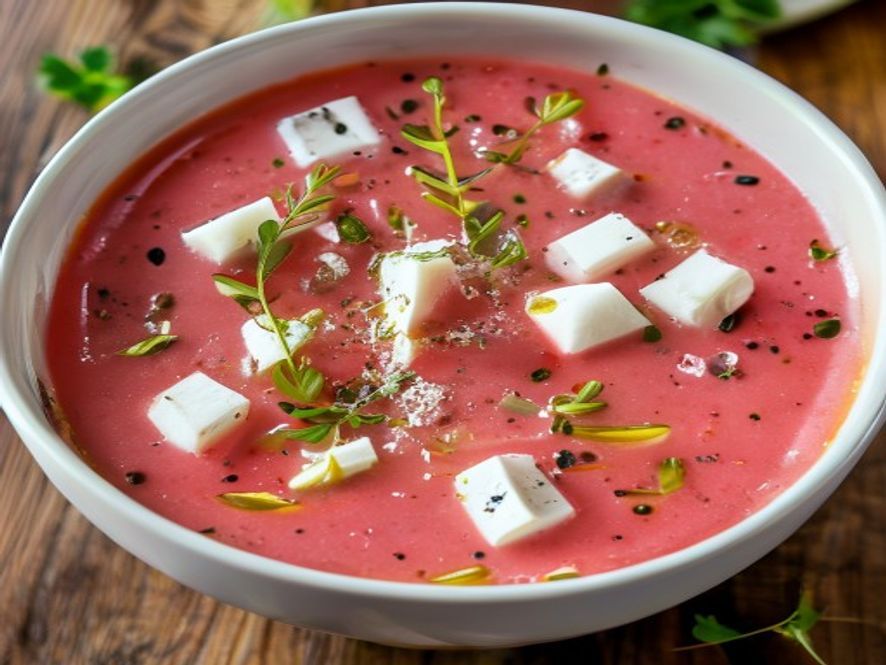 Watermeloengazpacho met feta