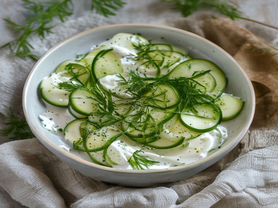 Komkommersalade met dille