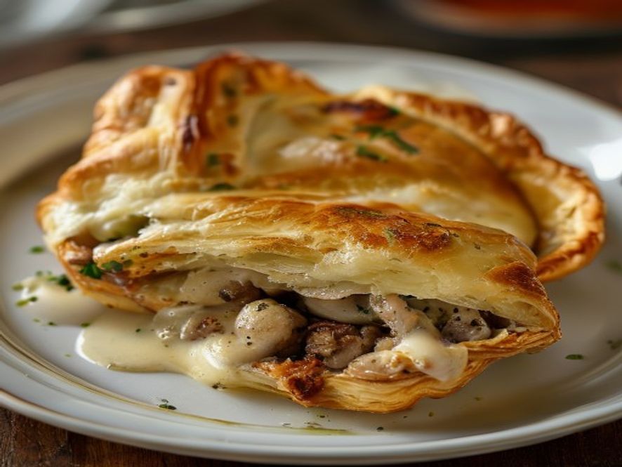 Vol-au-vent van kip met balletjes