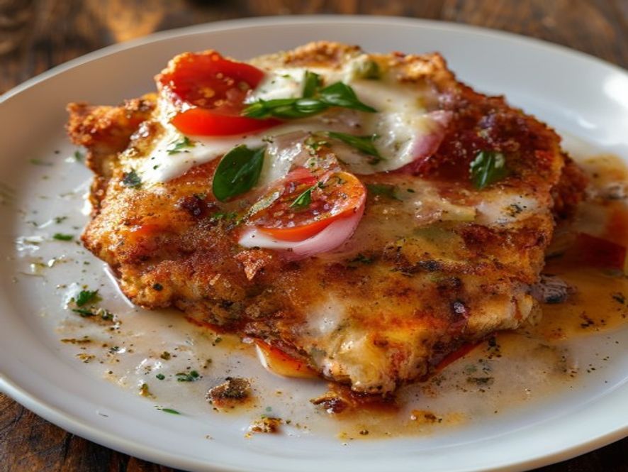 Argentijnse milanesa a la napolitana