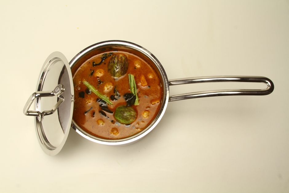 Baingan bharta (geroosterde auberginepuree)