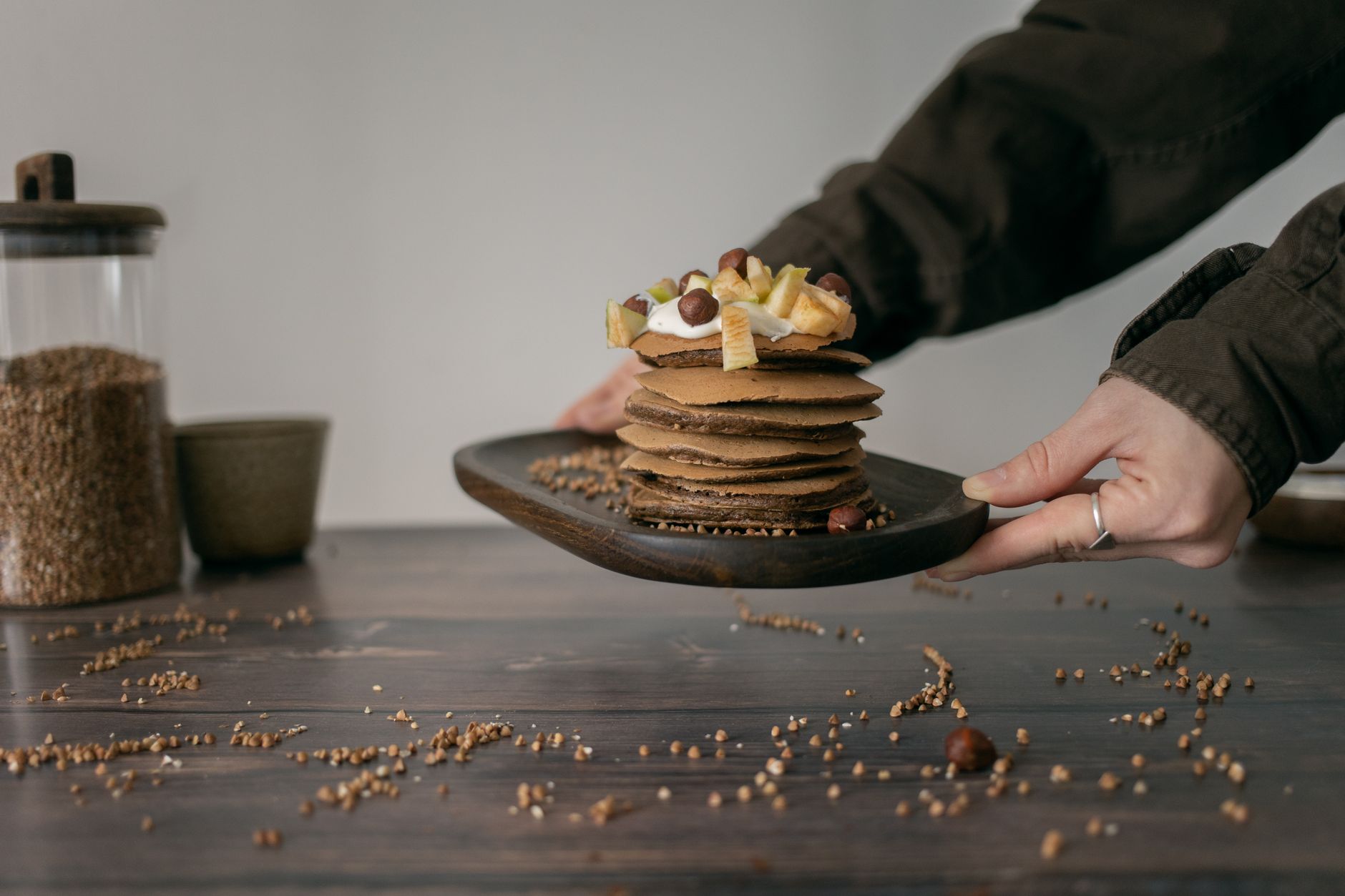 Banaan-havermout pannenkoekjes met twee ingrediënten