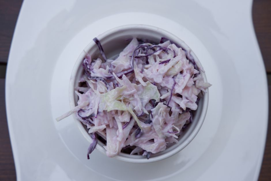 Celeri remoulade (knolselder in mosterdmayonaise)