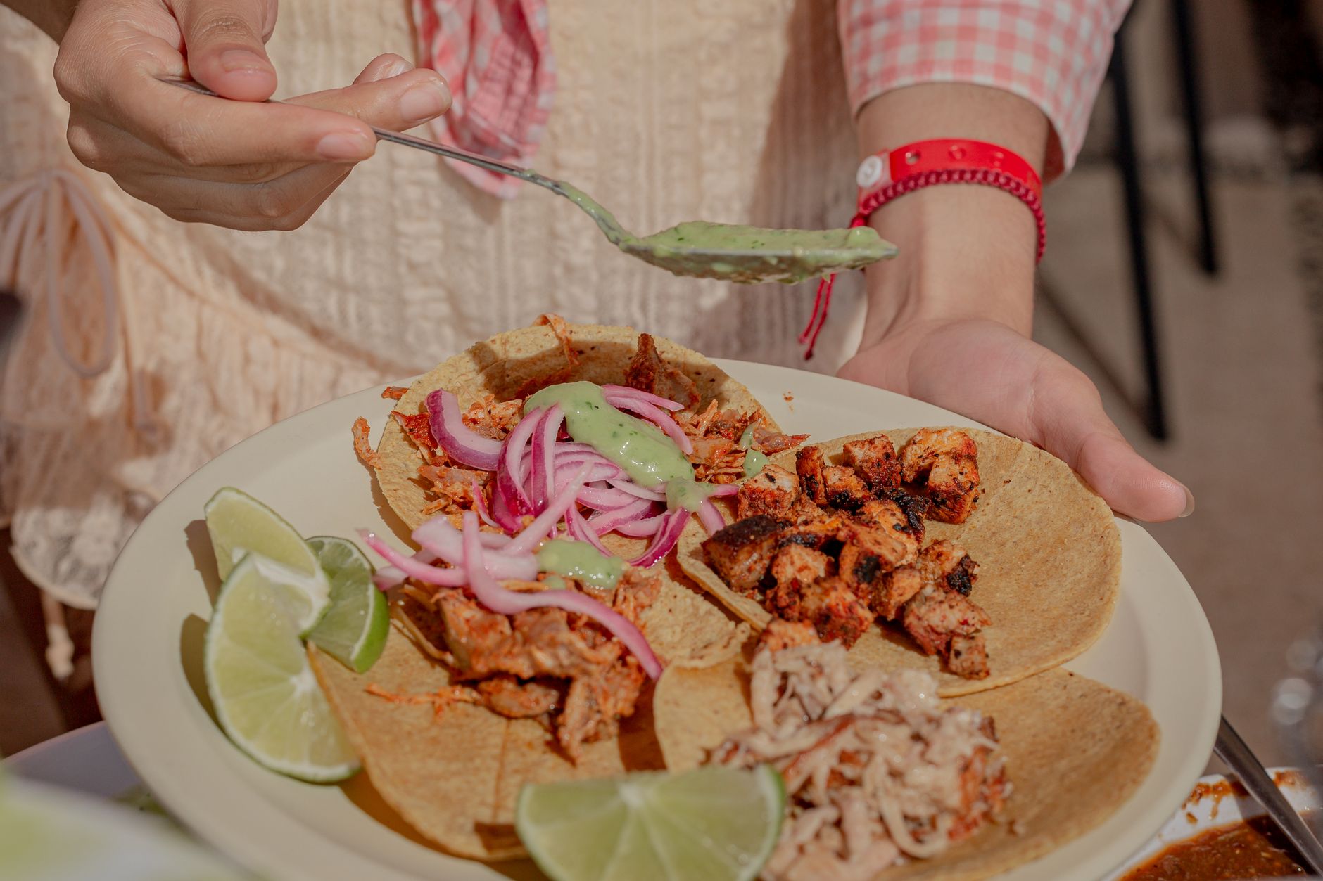 Carnitas van langzaam gegaard varkensvlees