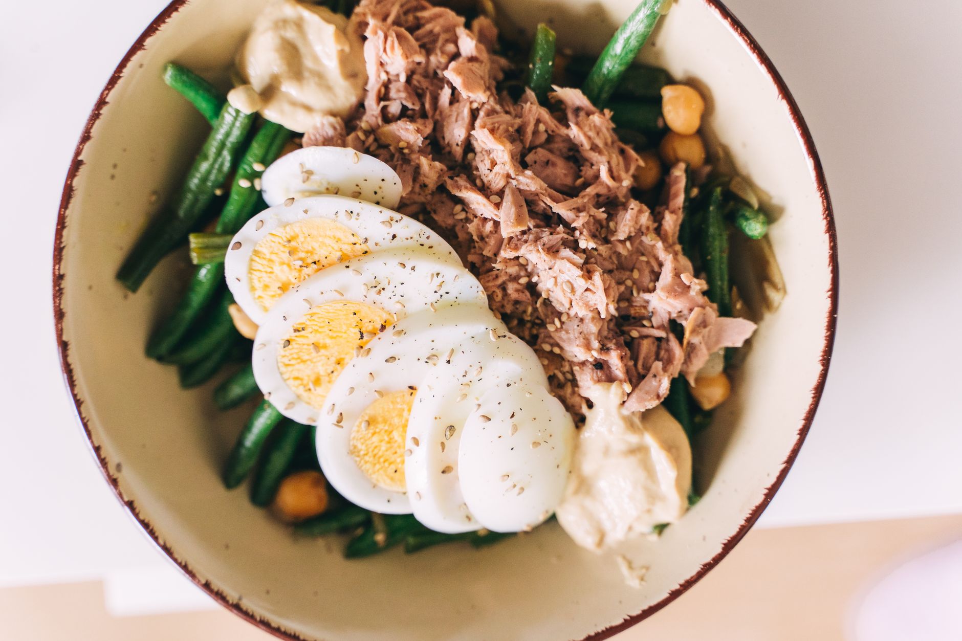 Tonijnsalade met witte bonen