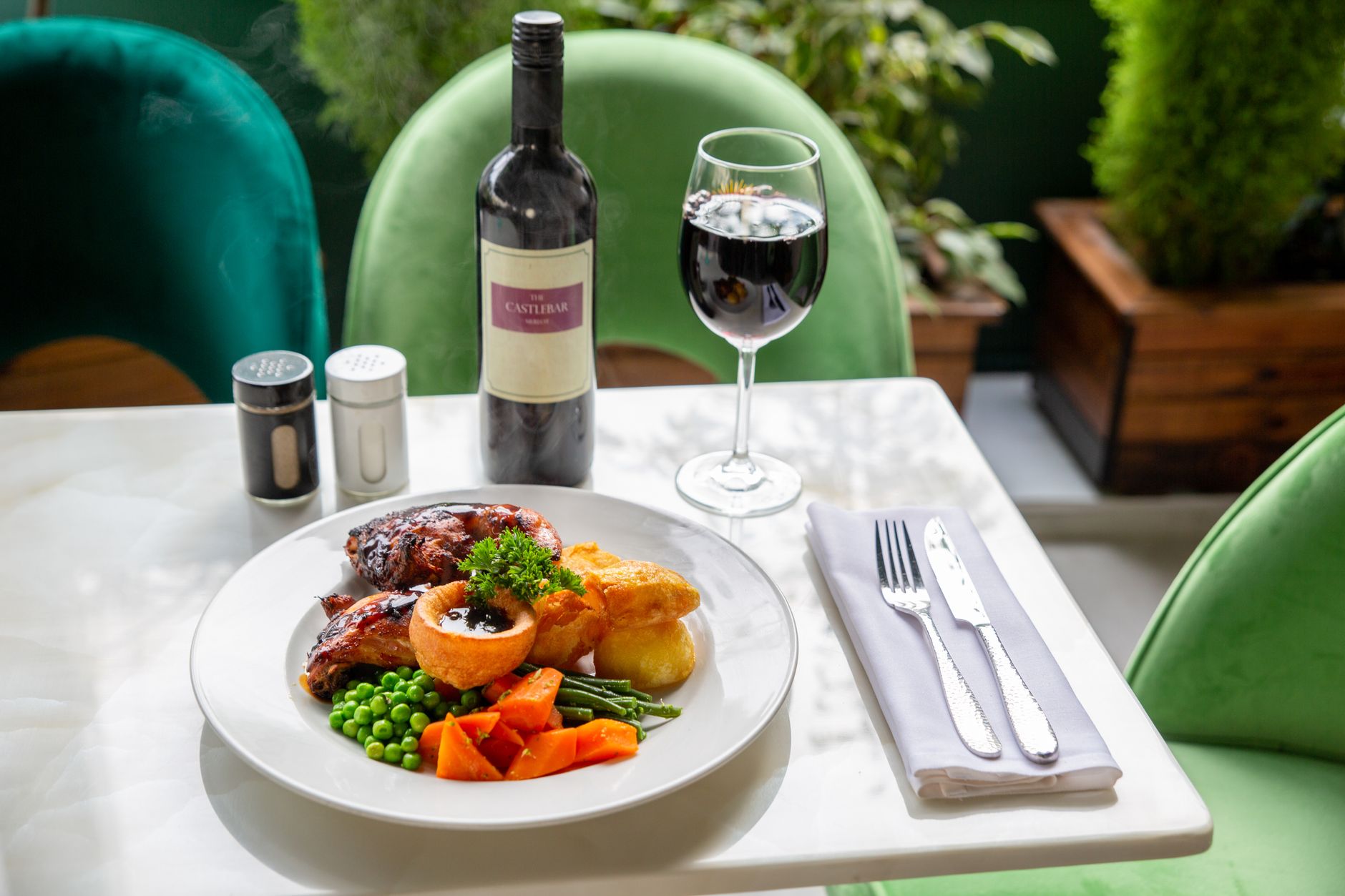 Roast beef met Yorkshire pudding