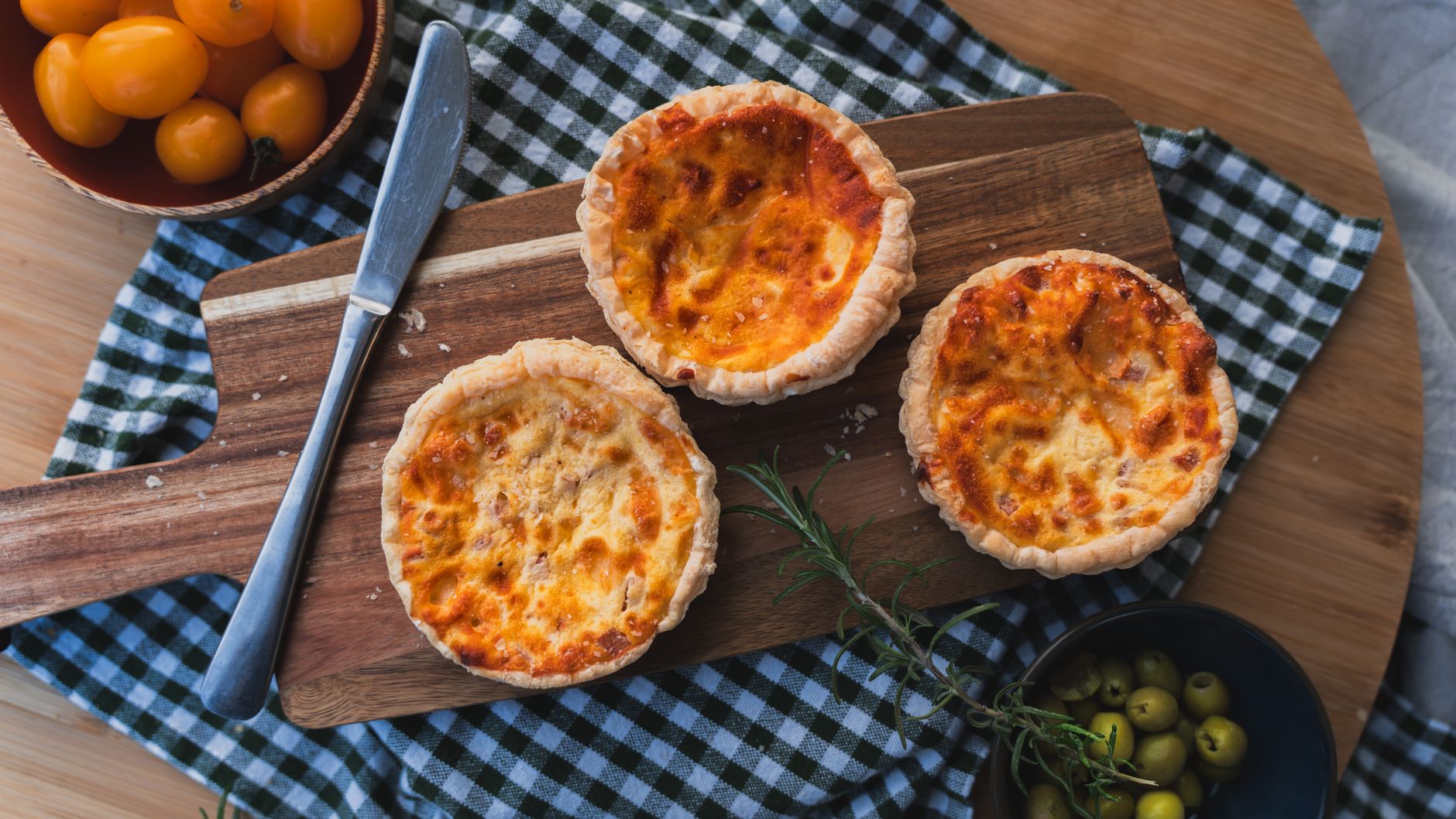Zalmquiche met prei