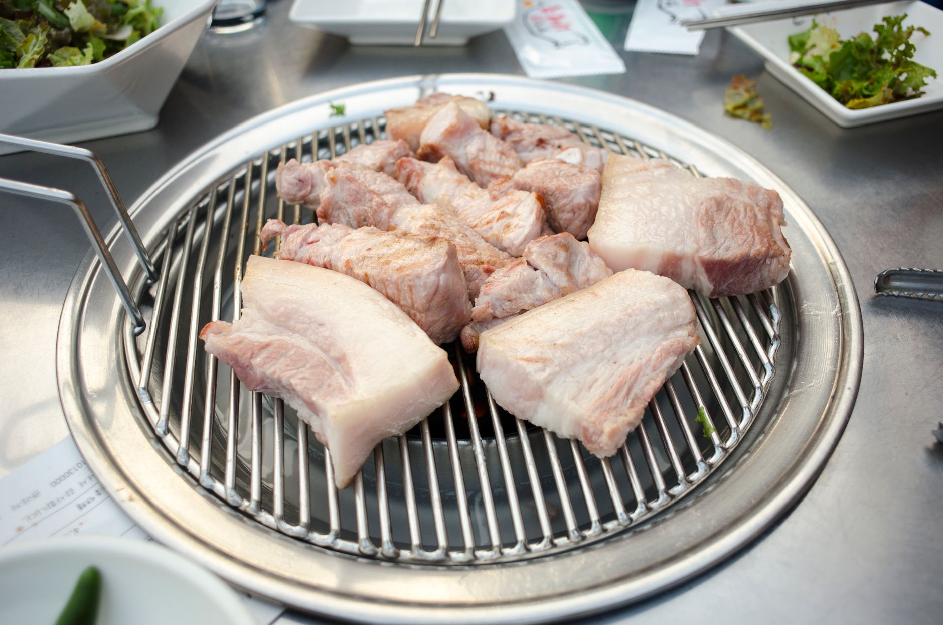 Samgyeopsal (Koreaans gegrild buikspek)