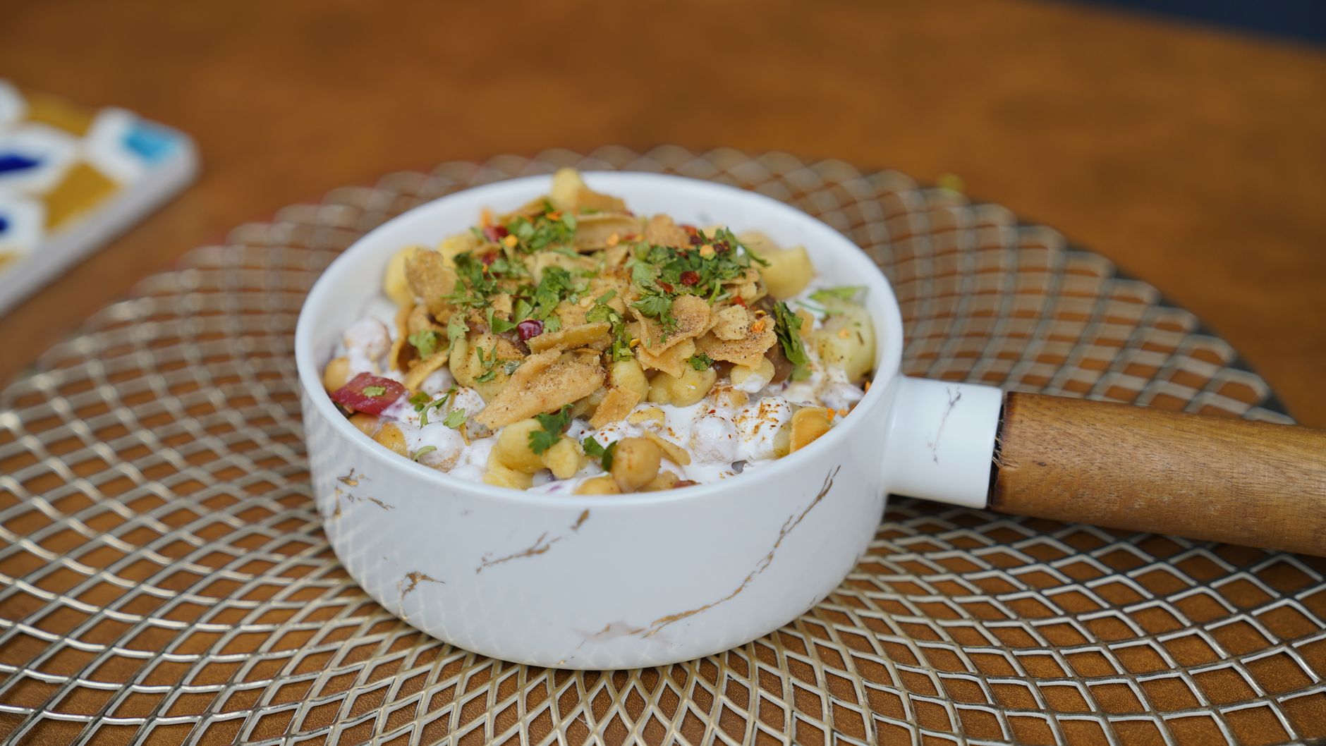 Fatteh met kikkererwten en yoghurt