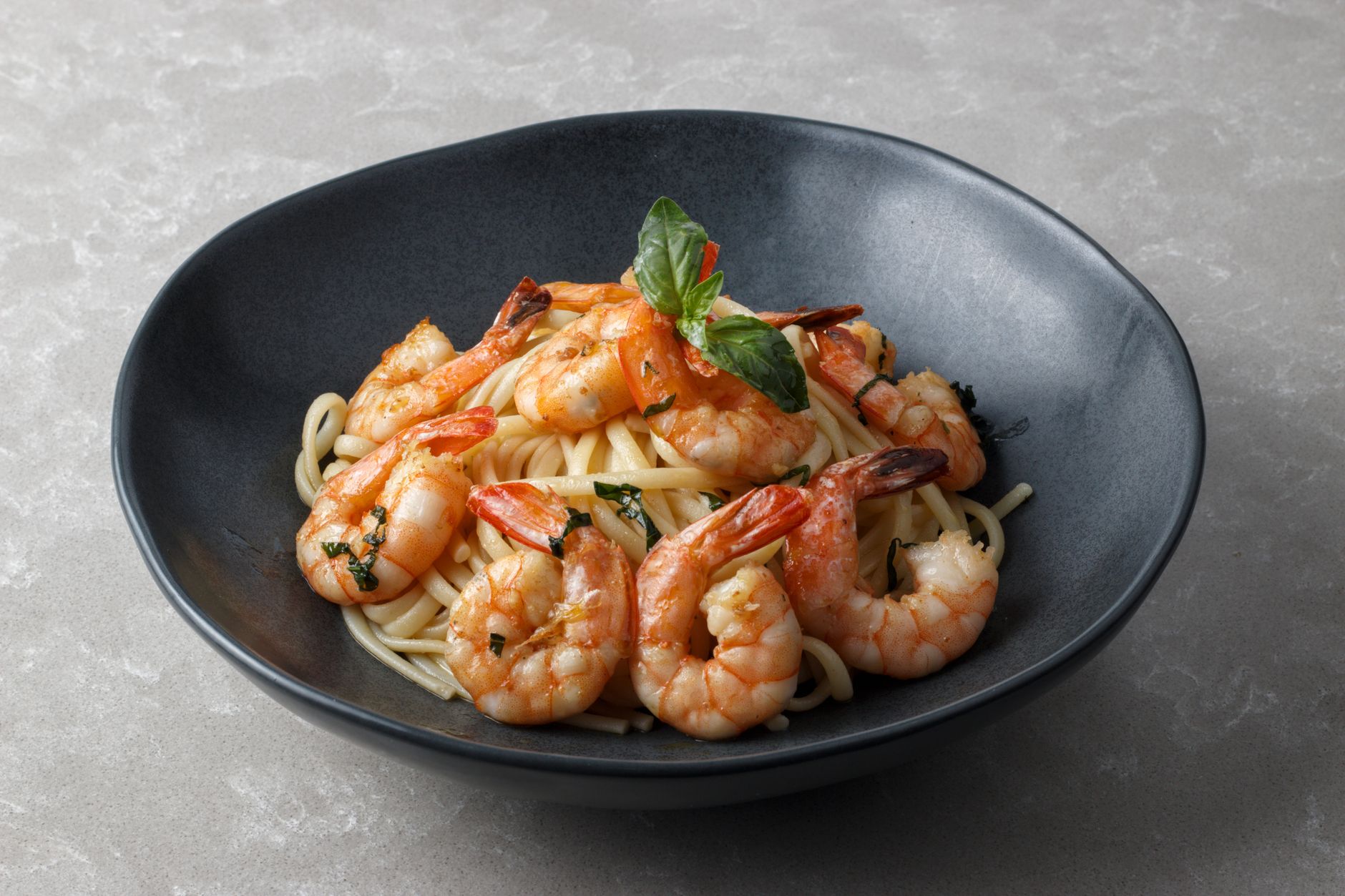 Scampi in lookroomsaus