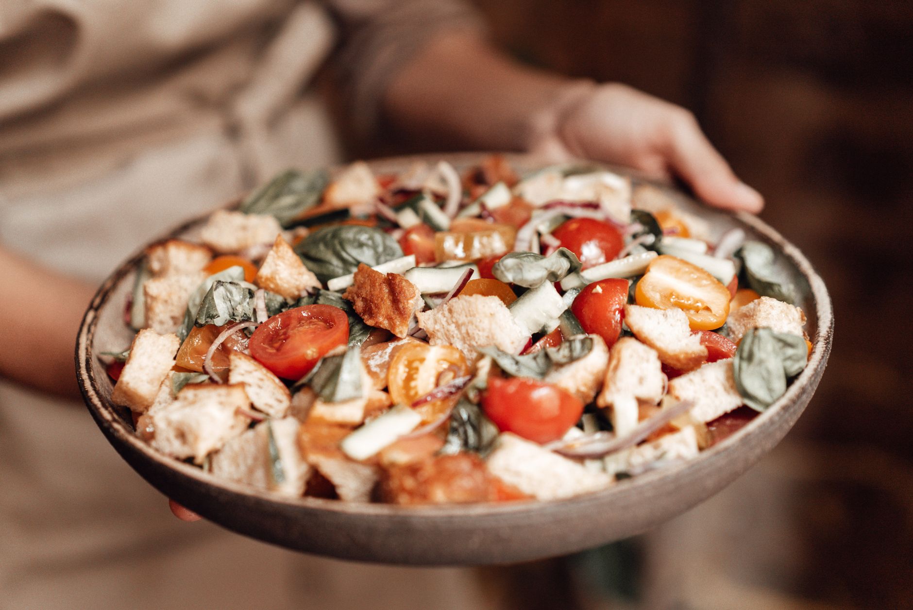 Panzanella (Toscaanse broodsalade)