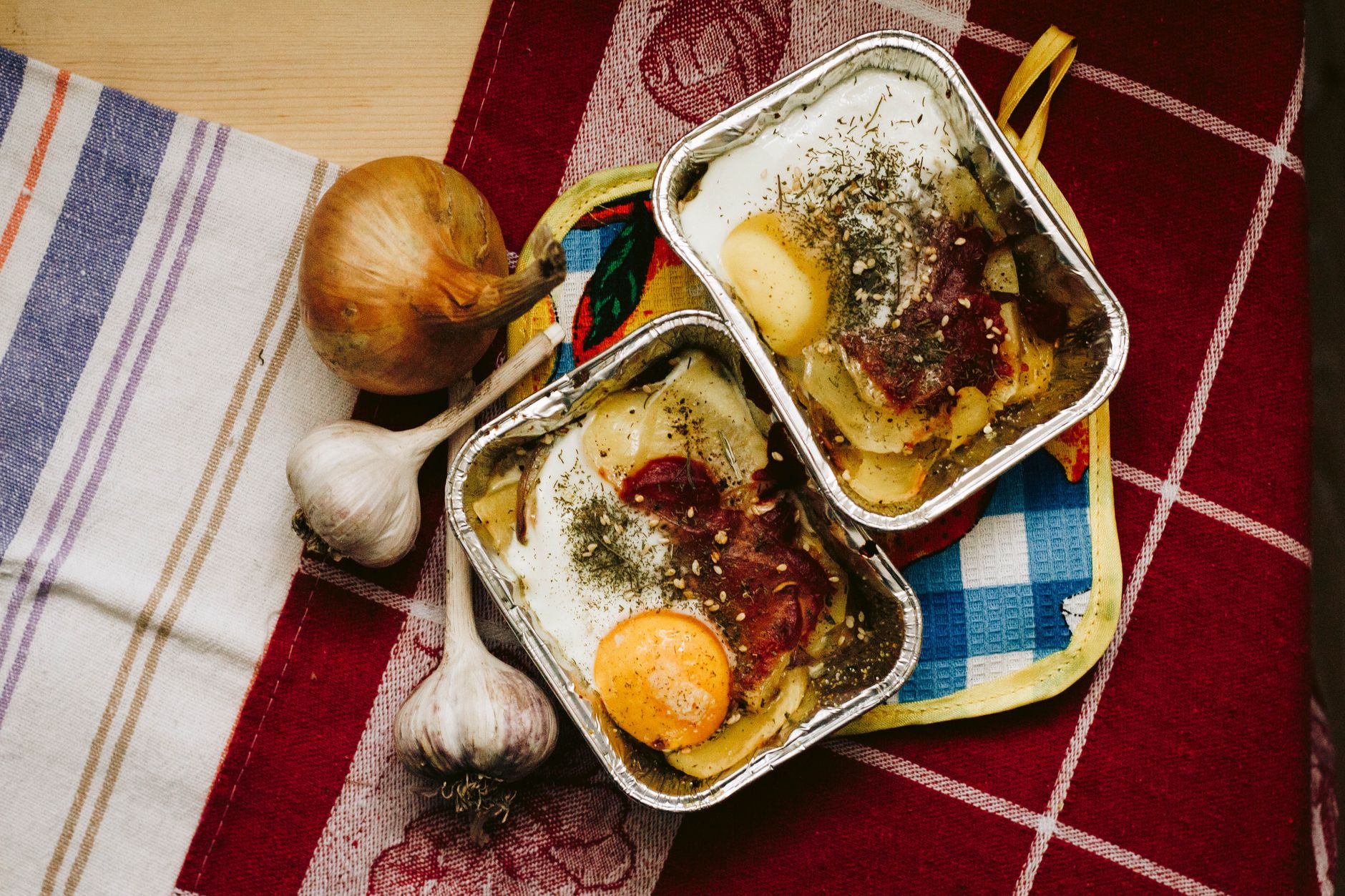 Oeufs en cocotte met room