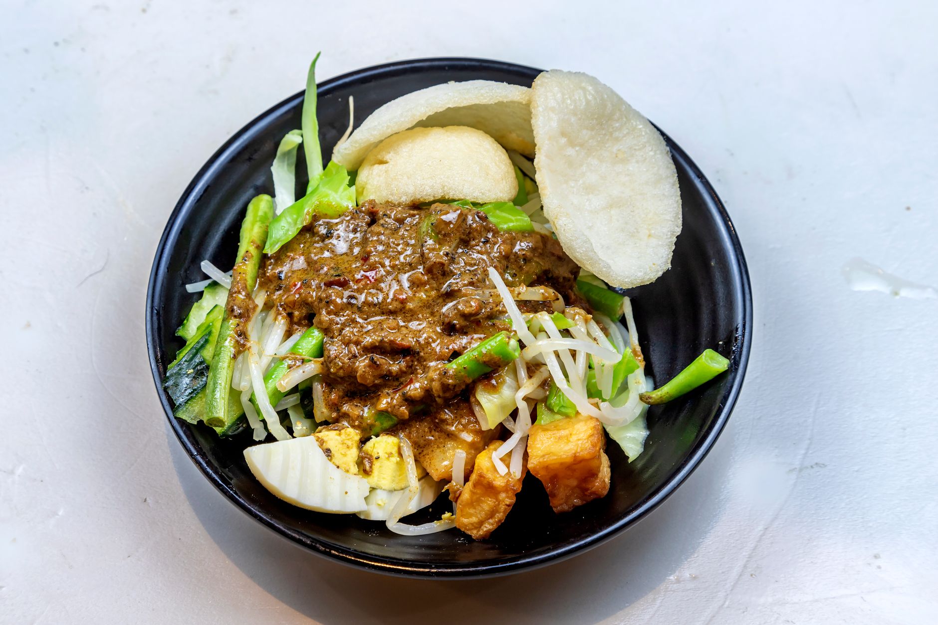 Gado gado met pindasaus