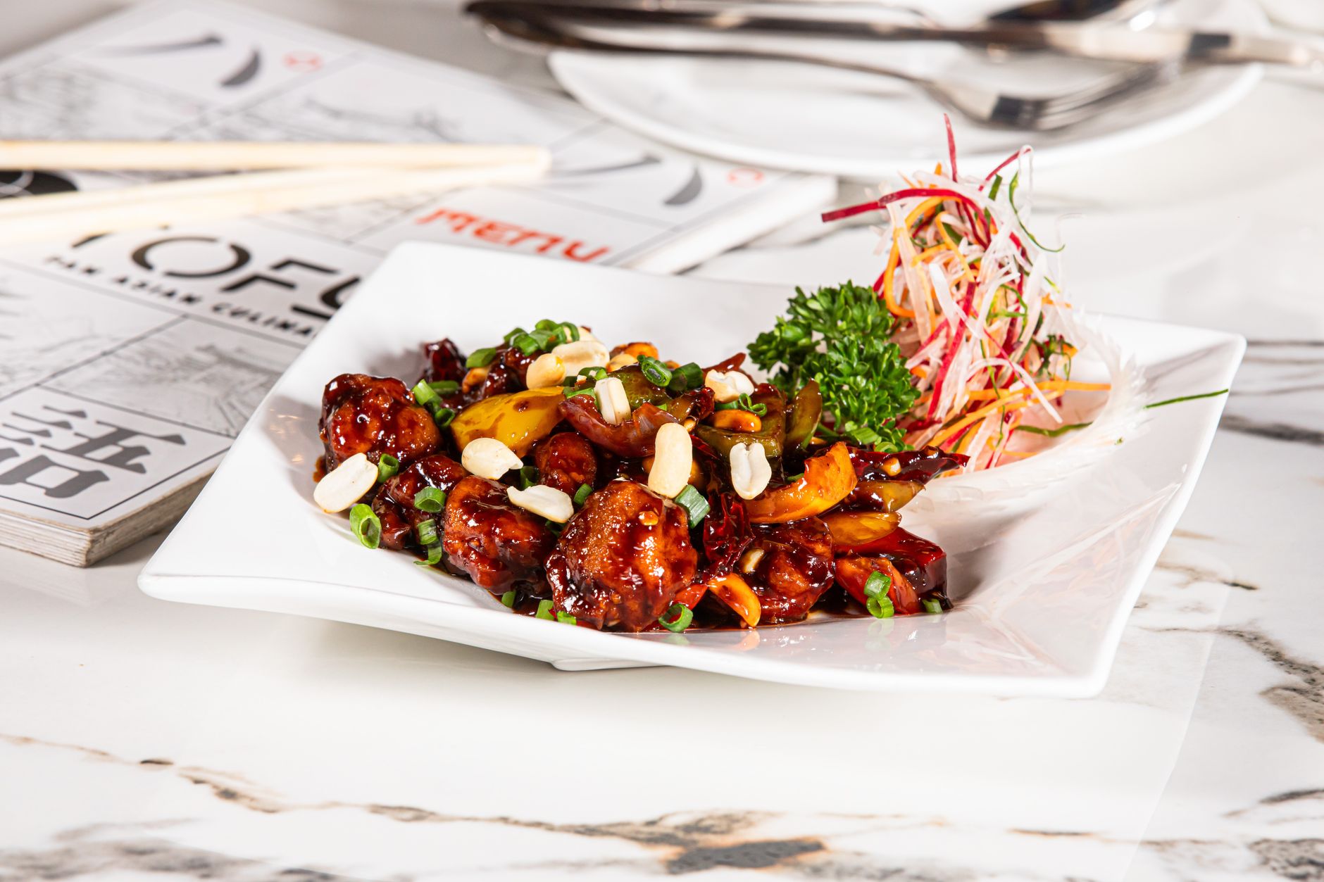 Gong bao garnalen (Kung Pao garnalen)