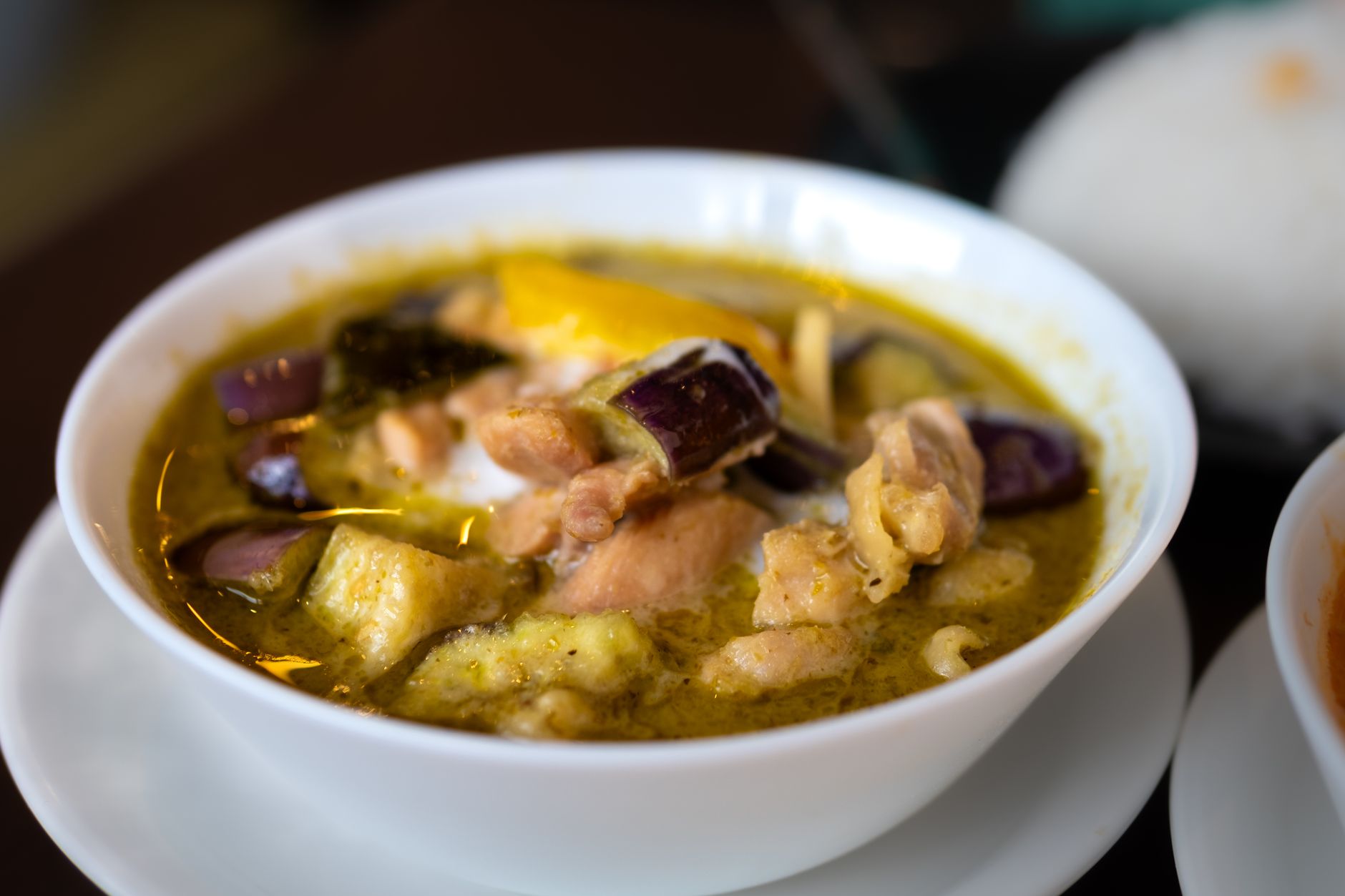 Groene curry met kip
