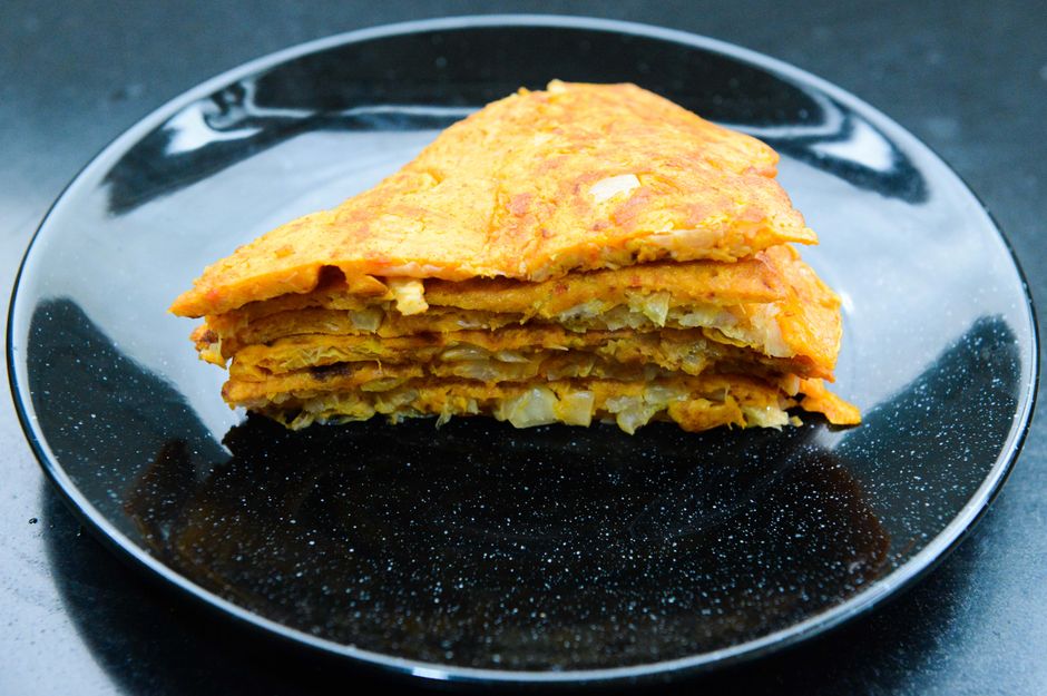 Leberkäse met spiegelei