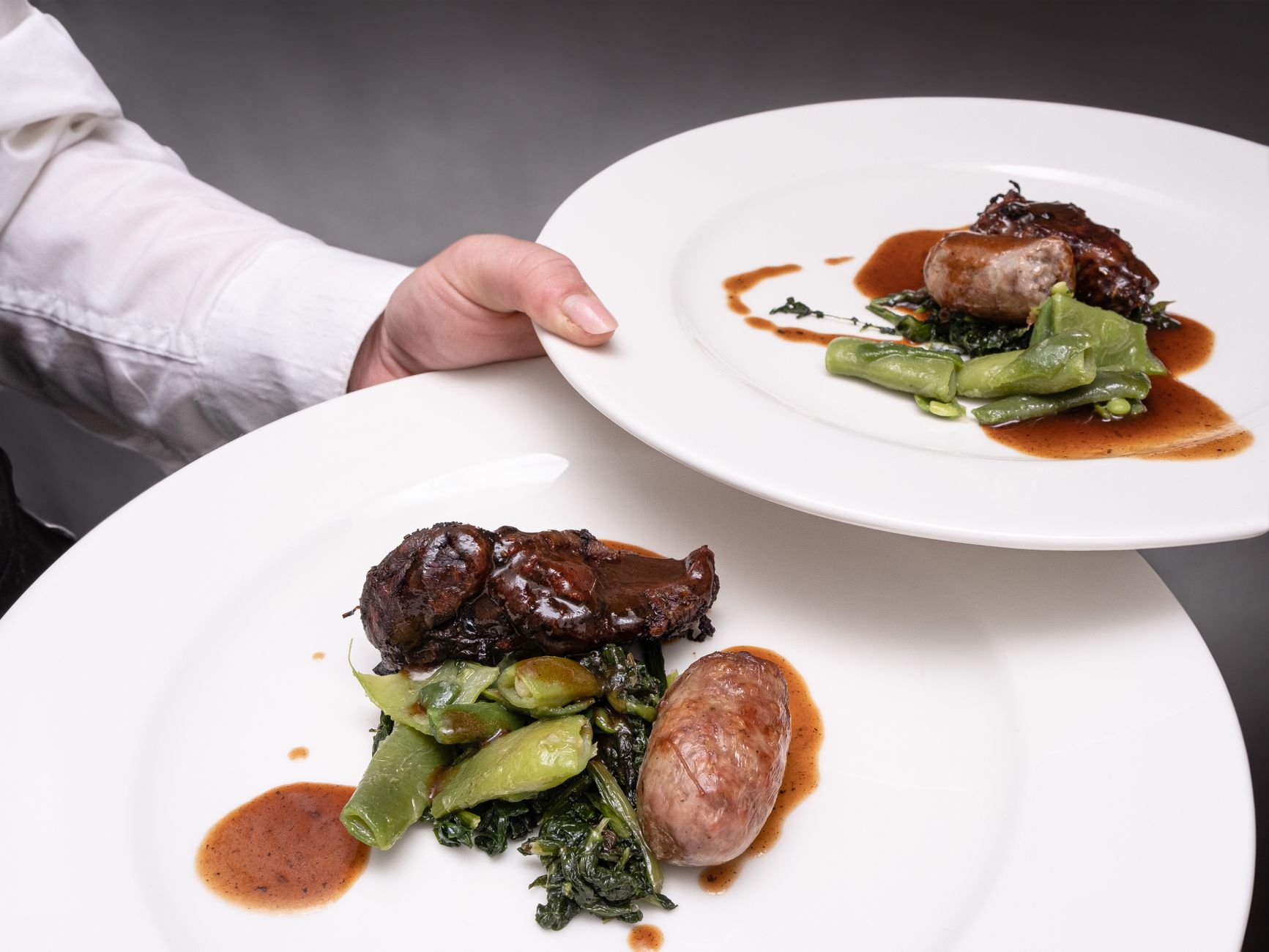 Périgordsaus met truffel en madeira