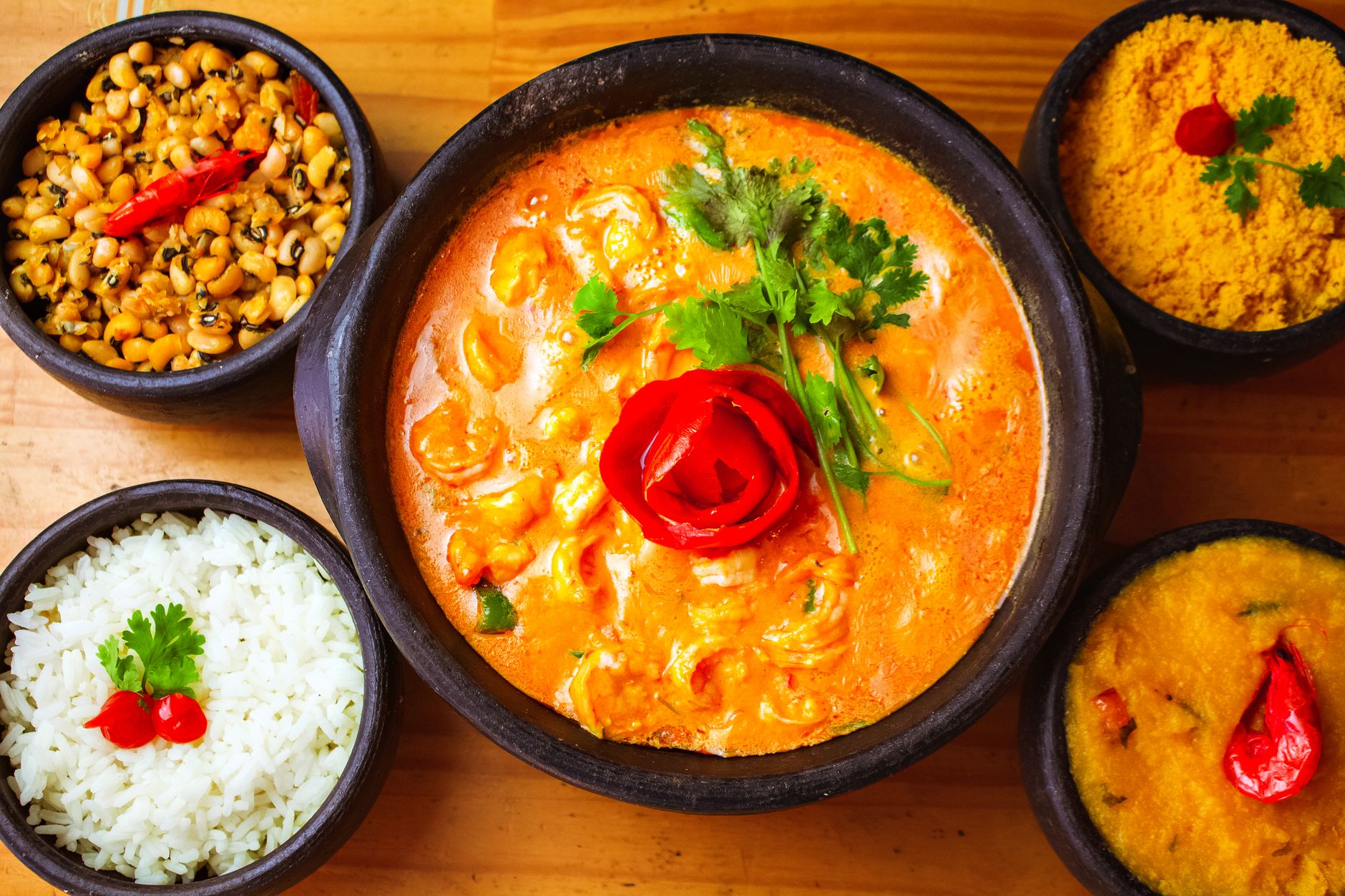 Snelle rode kokos-curry met paprika