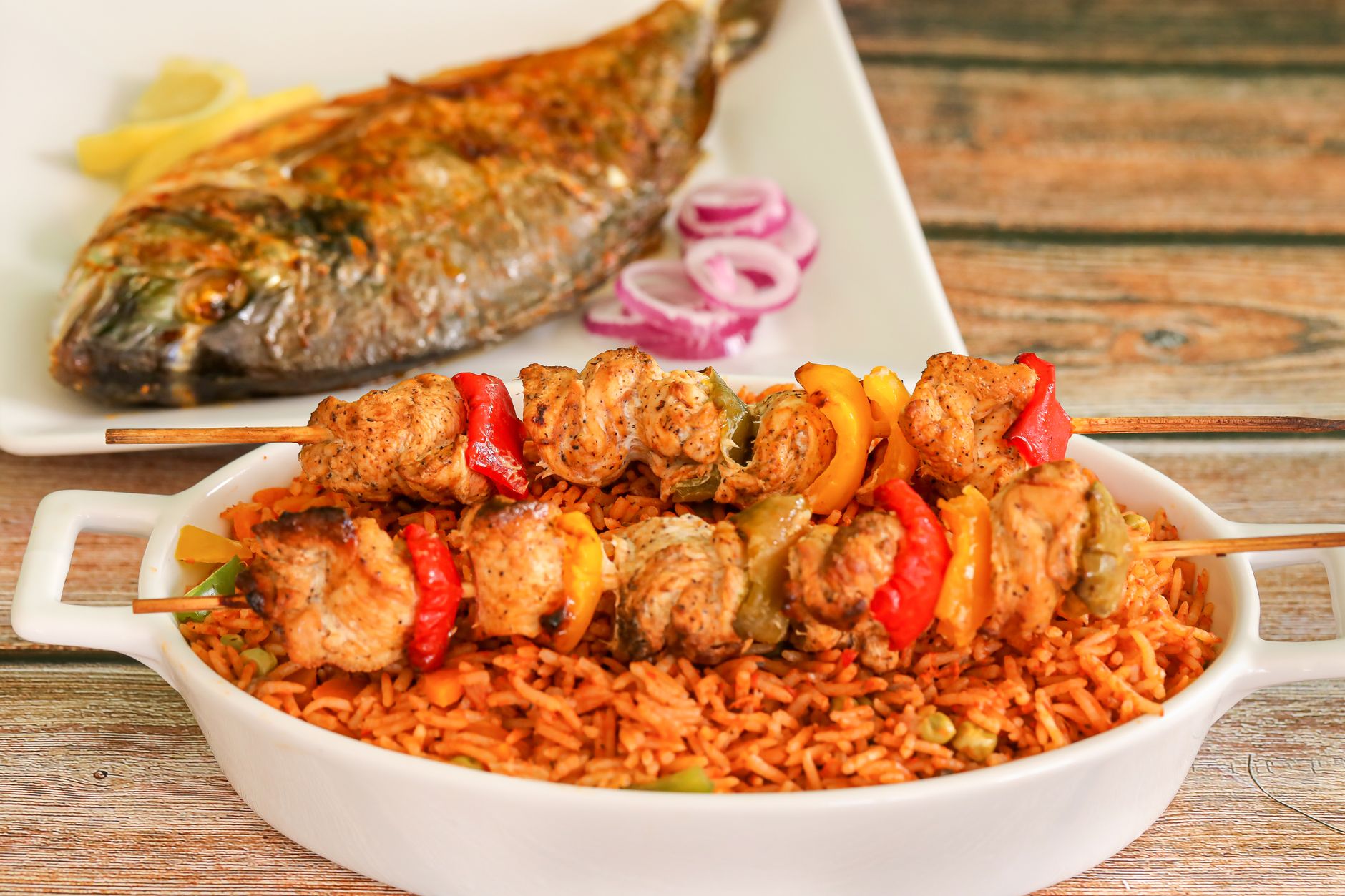 Thieboudienne (Senegalese vis met rijst)