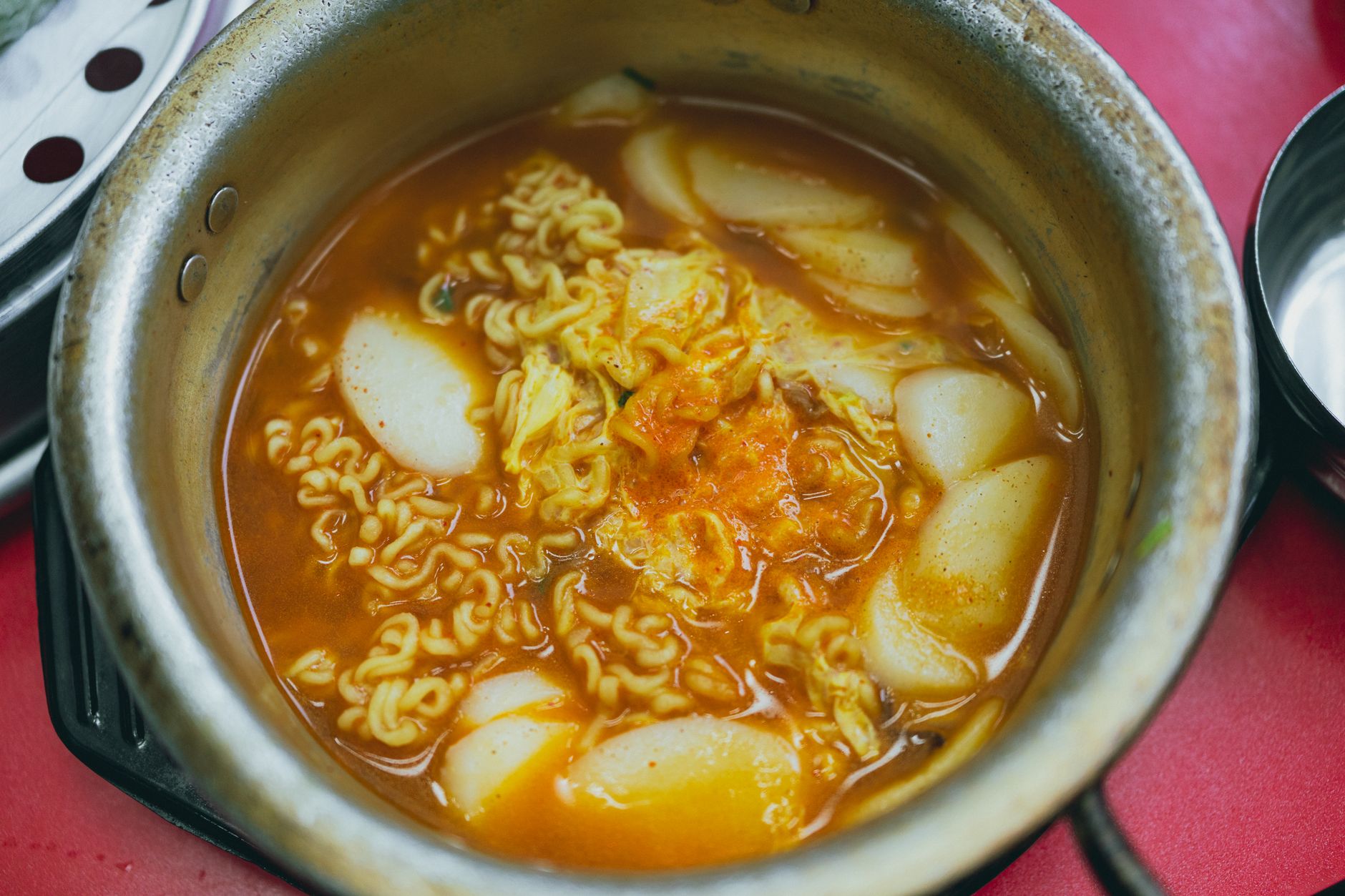 Tteokbokki (pittige rijstwafeltjes)