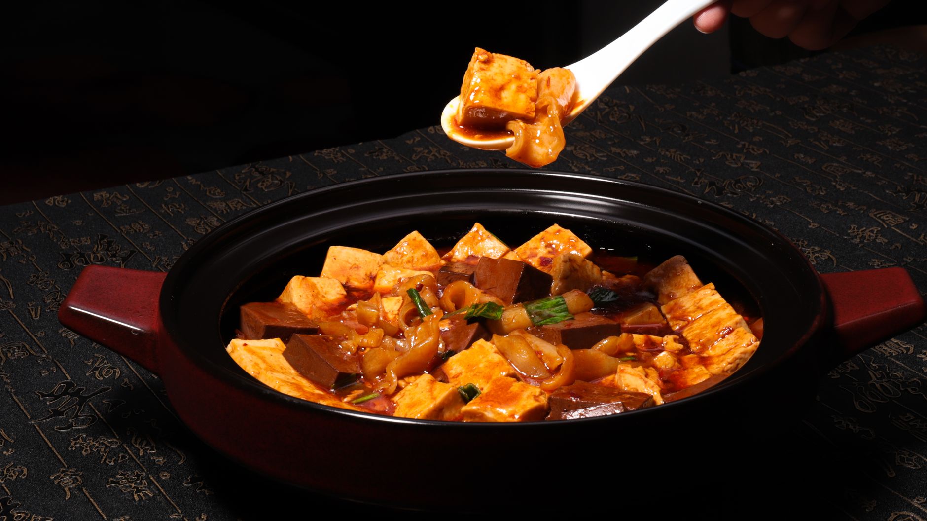 Mapo tofu op vegetarische wijze